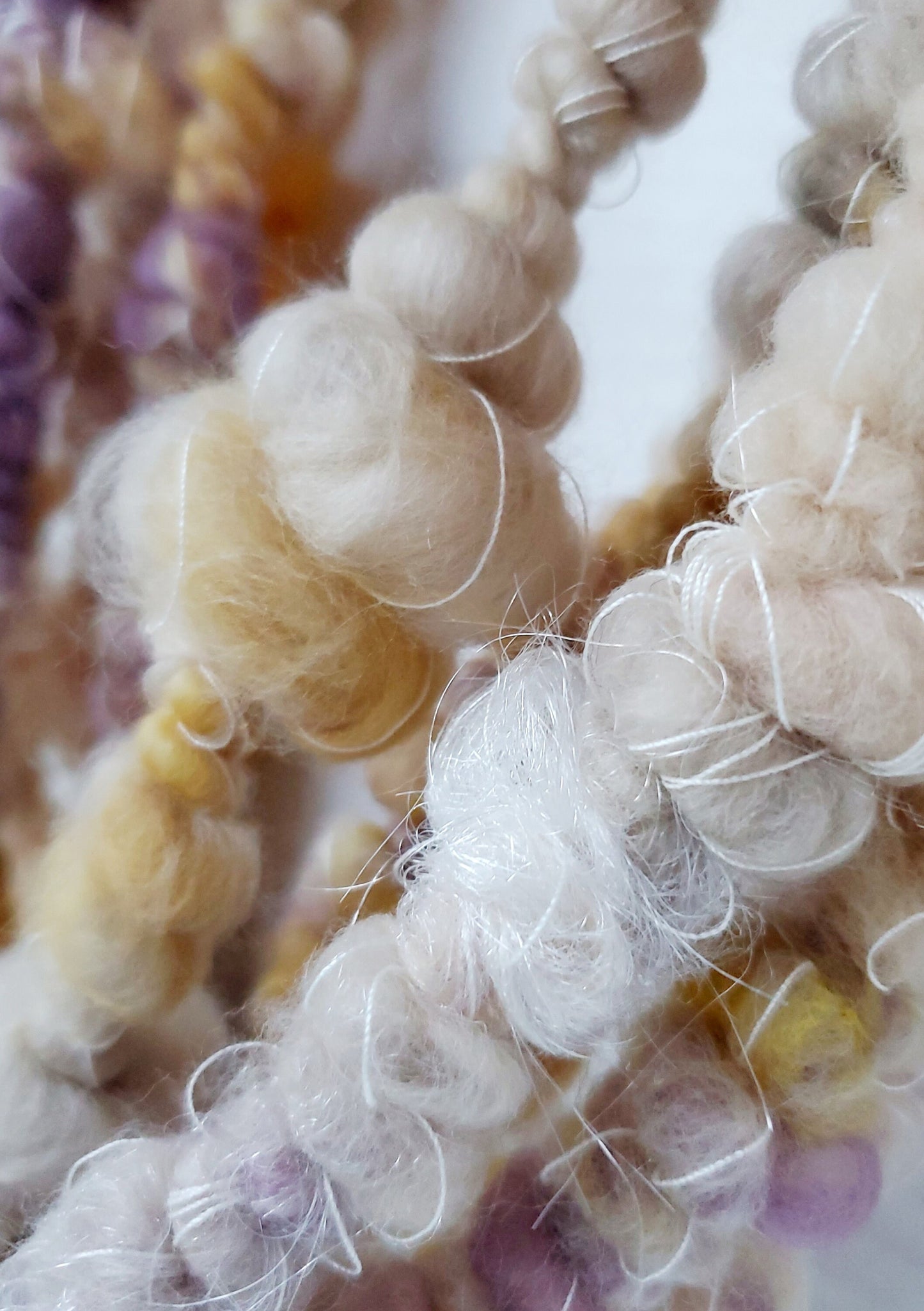 NEST 2.5yrds, Handspun Art Yarn, Weaving and Fiber Arts, Scrap Yarn, Yarn