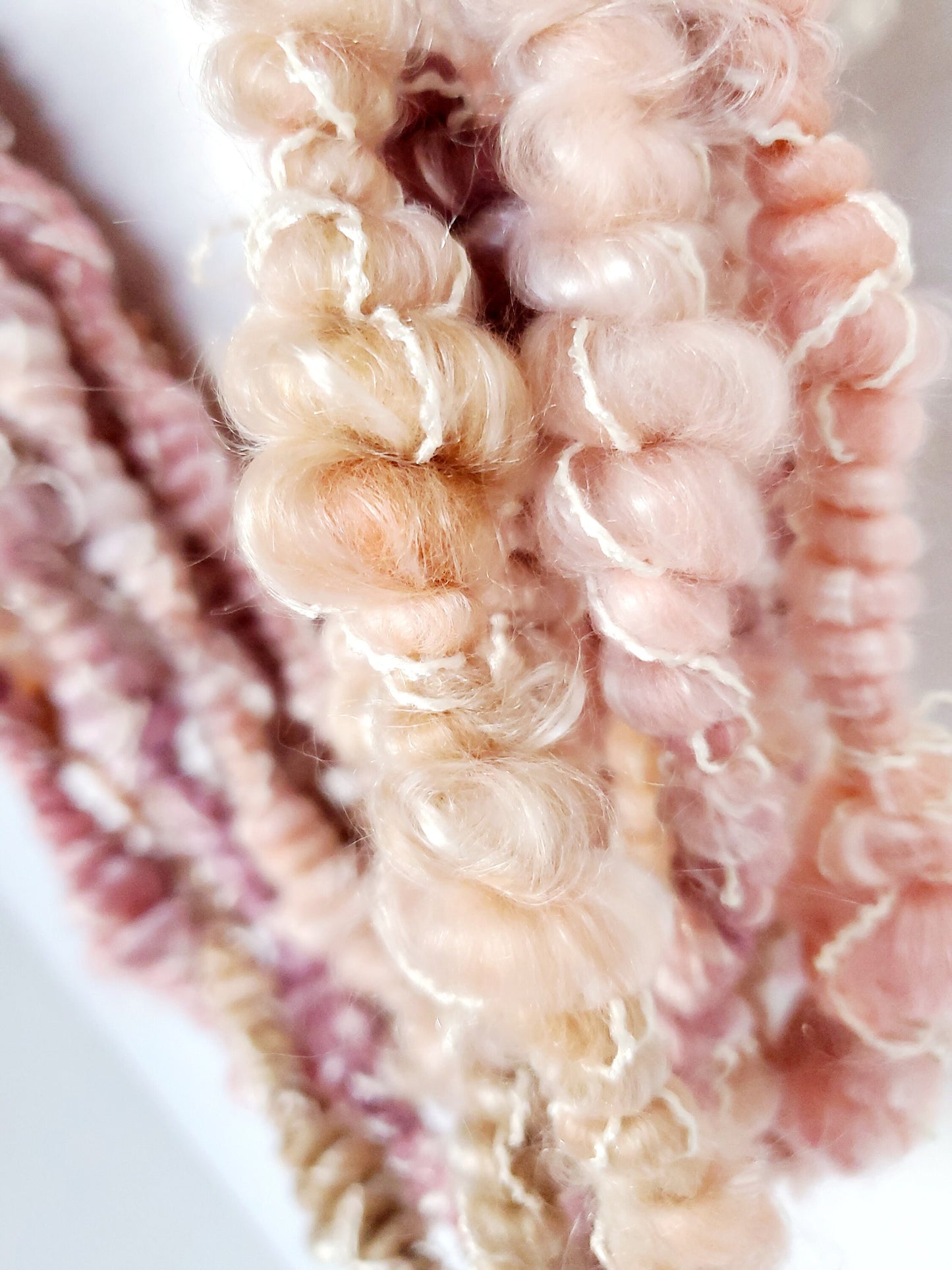 BYGONE 3.5yrds, Handspun Art Yarn, Weaving and Fiber Arts, Scrap Yarn, Yarn