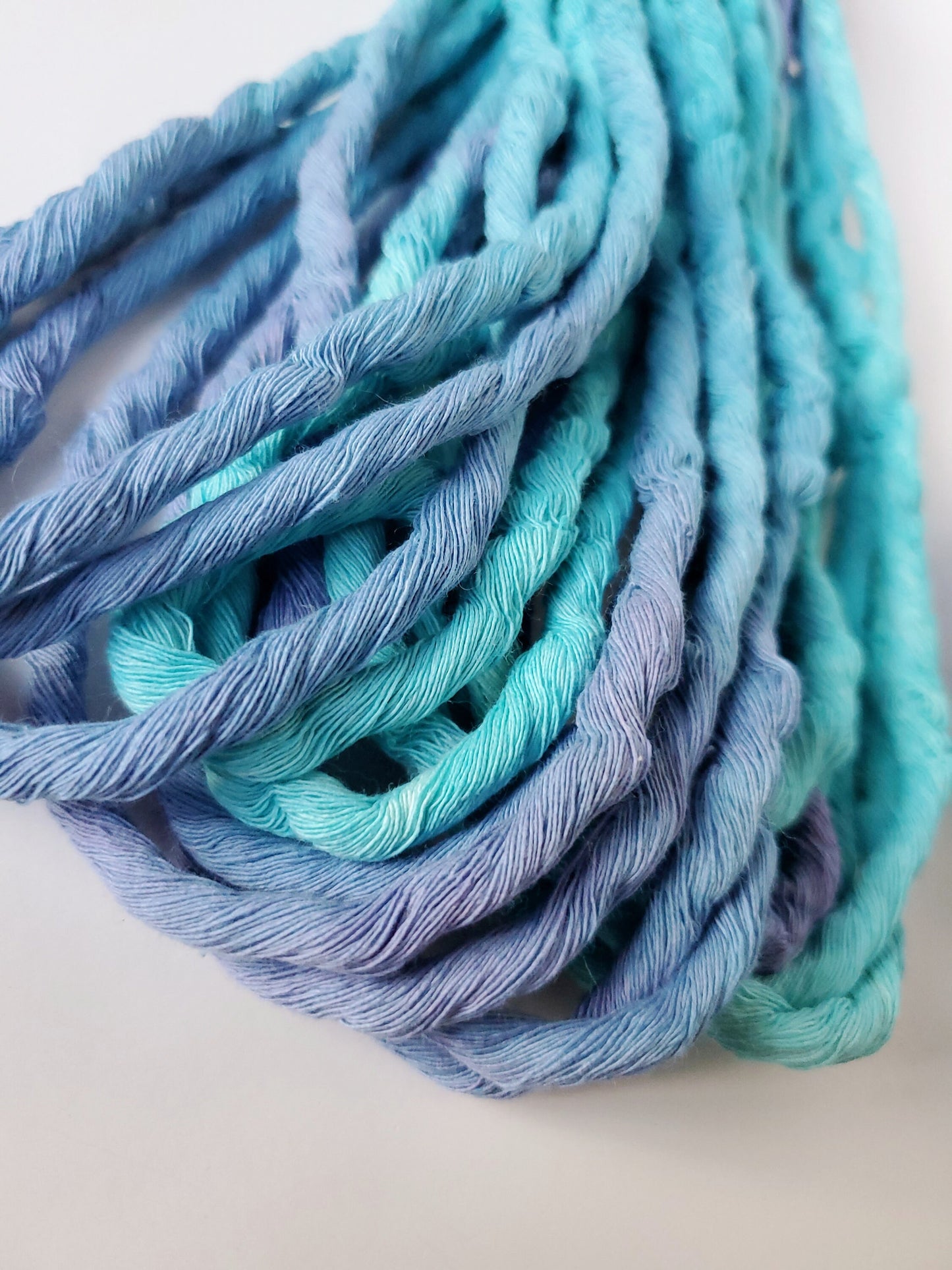 5mm MARINE cotton macrame string 10yrds, Handspun Art Yarn, Weaving and Fiber Arts, Scrap Yarn, Yarn, macramé, cotton string