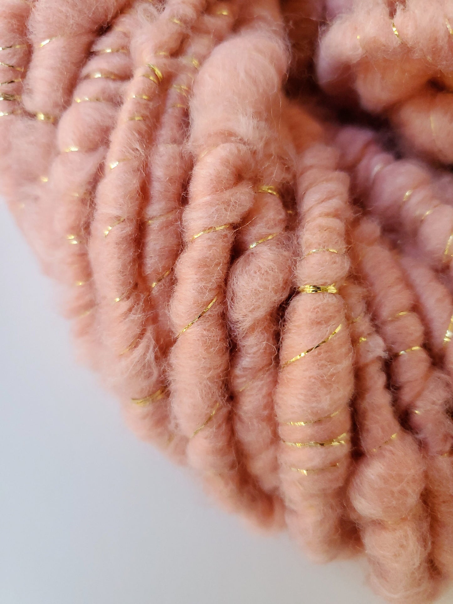 ROMANTIC 5.5yrds, Handspun Art Yarn, Weaving and Fiber Arts, Scrap Yarn, Yarn