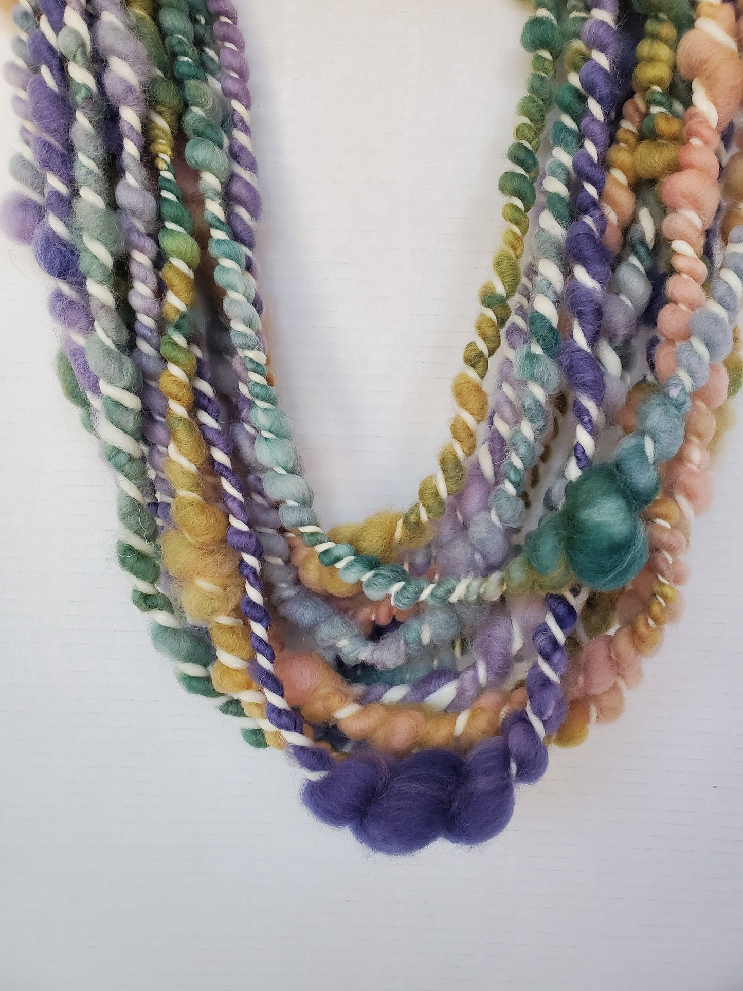 ZANY 4yrds, Handspun Art Yarn, Weaving and Fiber Arts, Scrap Yarn, Yarn