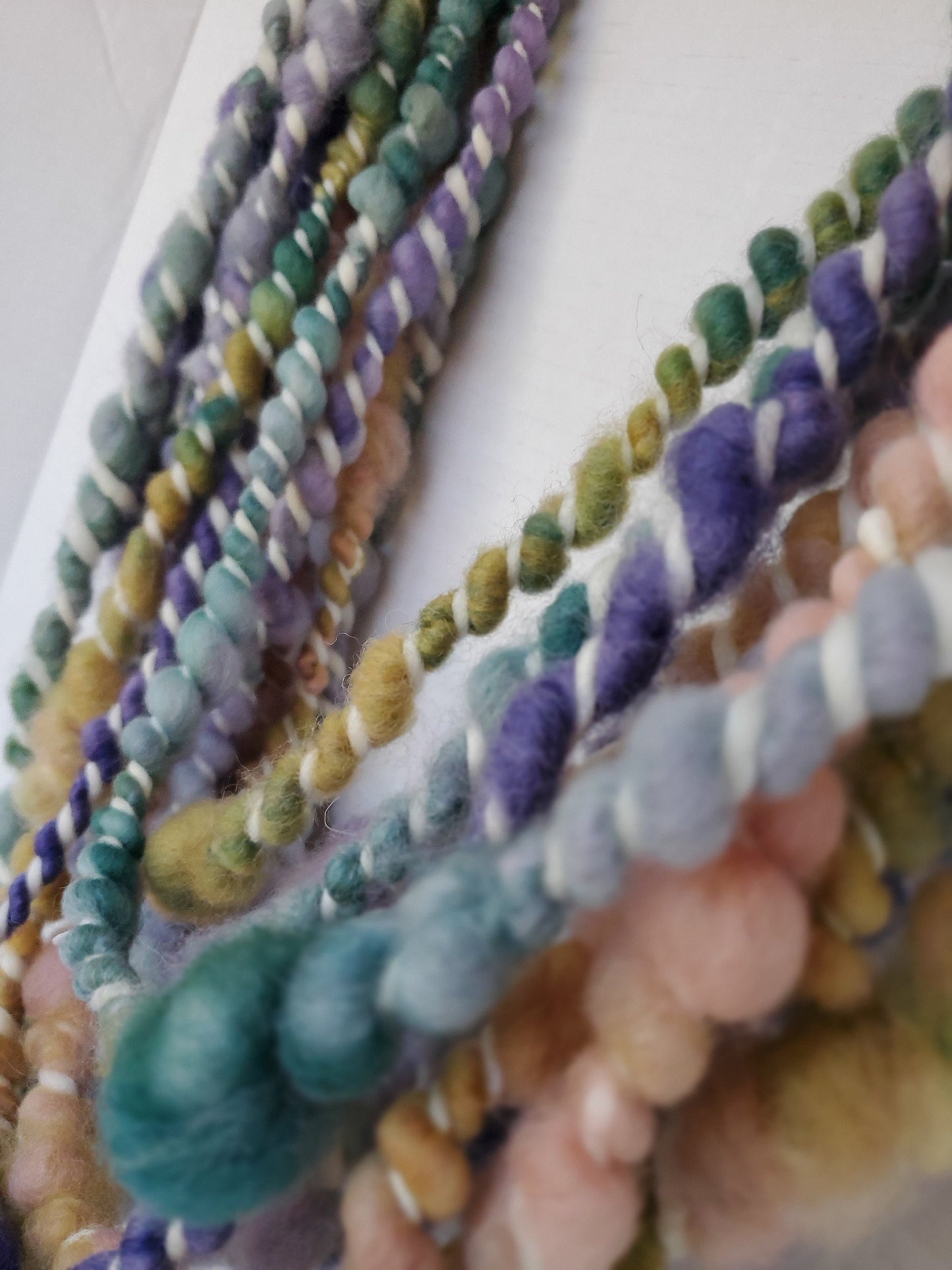 ZANY 4yrds, Handspun Art Yarn, Weaving and Fiber Arts, Scrap Yarn, Yarn