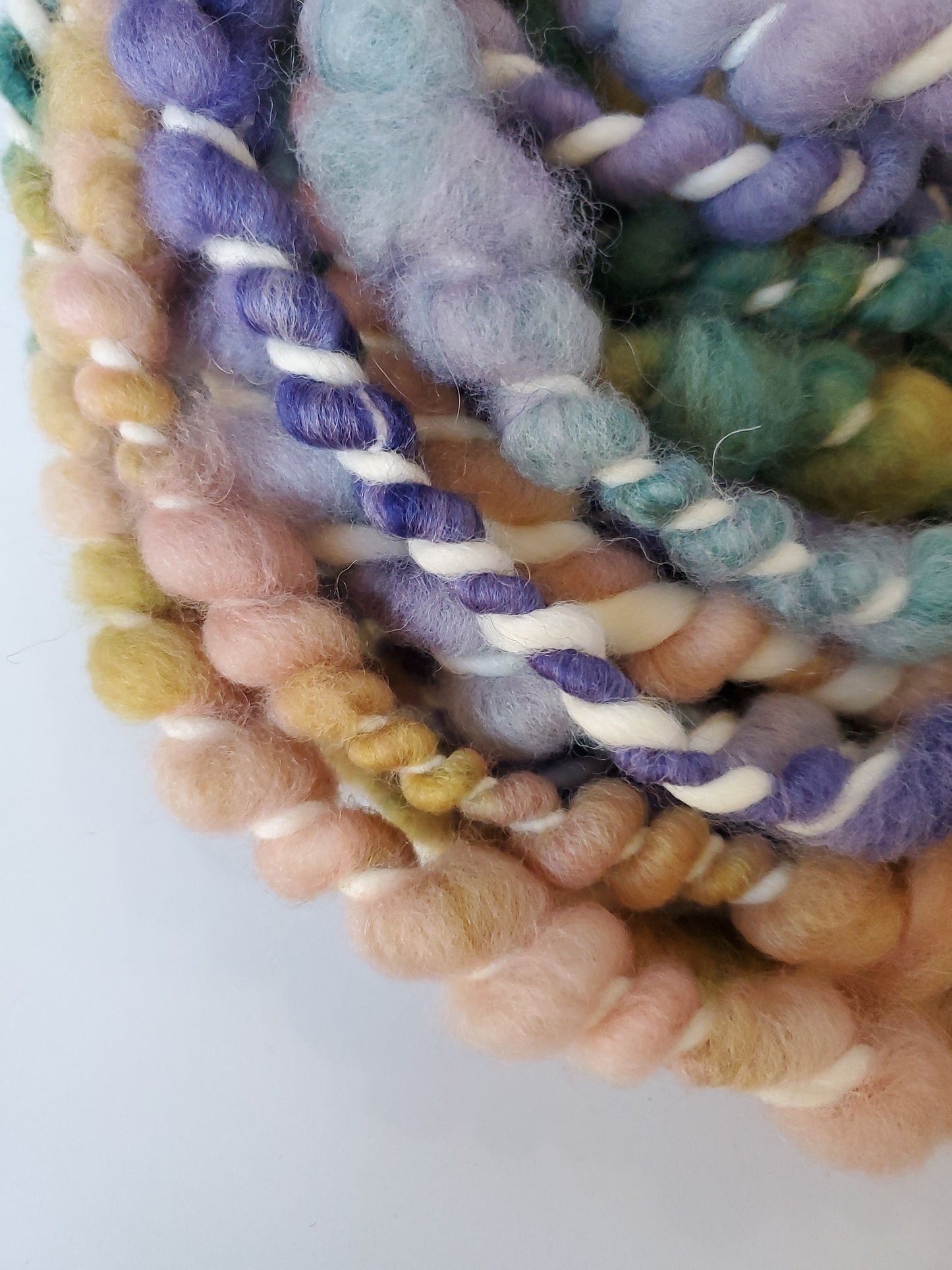 ZANY 4yrds, Handspun Art Yarn, Weaving and Fiber Arts, Scrap Yarn, Yarn
