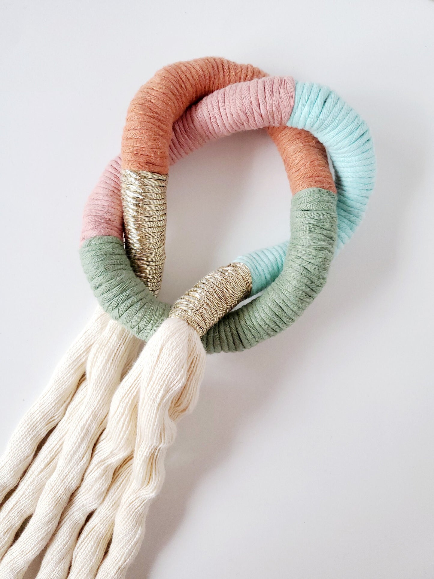 BRITTA, Wall tapestry, Macrame cotton cord, cotton string, boho, bohemian, decor