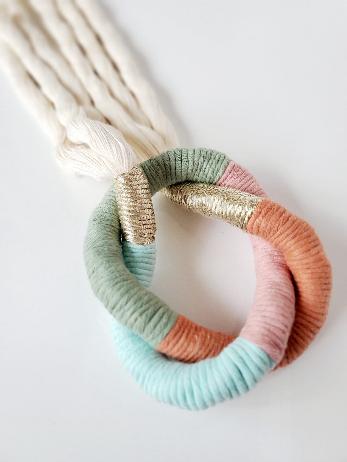 BRITTA, Wall tapestry, Macrame cotton cord, cotton string, boho, bohemian, decor
