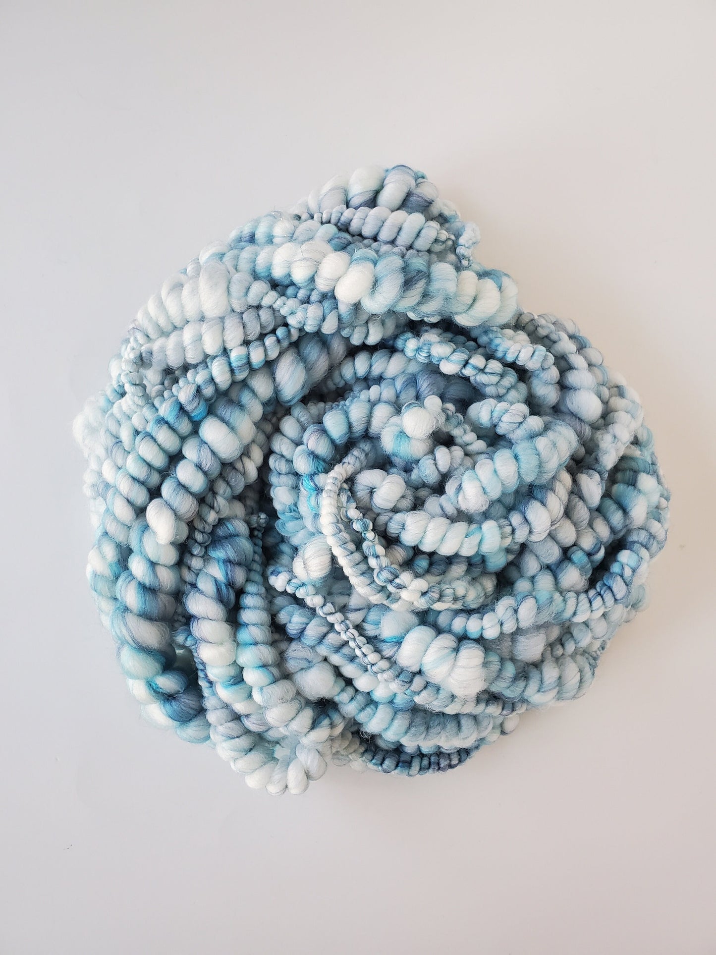 WAVES 4yrds, Handspun Art Yarn, Weaving and Fiber Arts, Scrap Yarn, Yarn