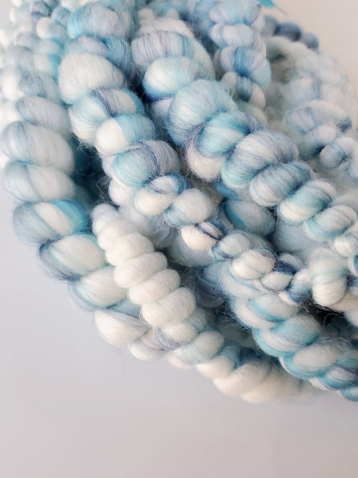 WAVES 4yrds, Handspun Art Yarn, Weaving and Fiber Arts, Scrap Yarn, Yarn