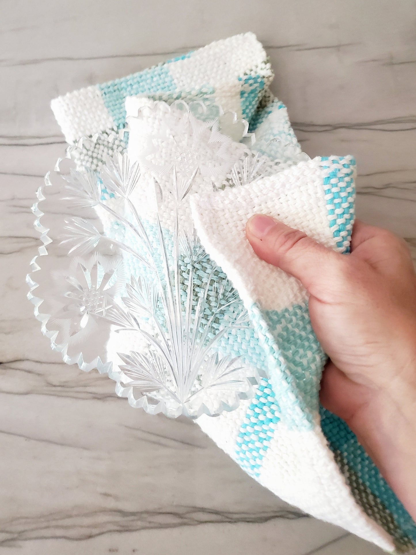 perfectly imperfect HANDWOVEN DISH TOWEL, Handspun Art Yarn, Weaving and Fiber Arts, Scrap Yarn, Yarn, woven towel rag