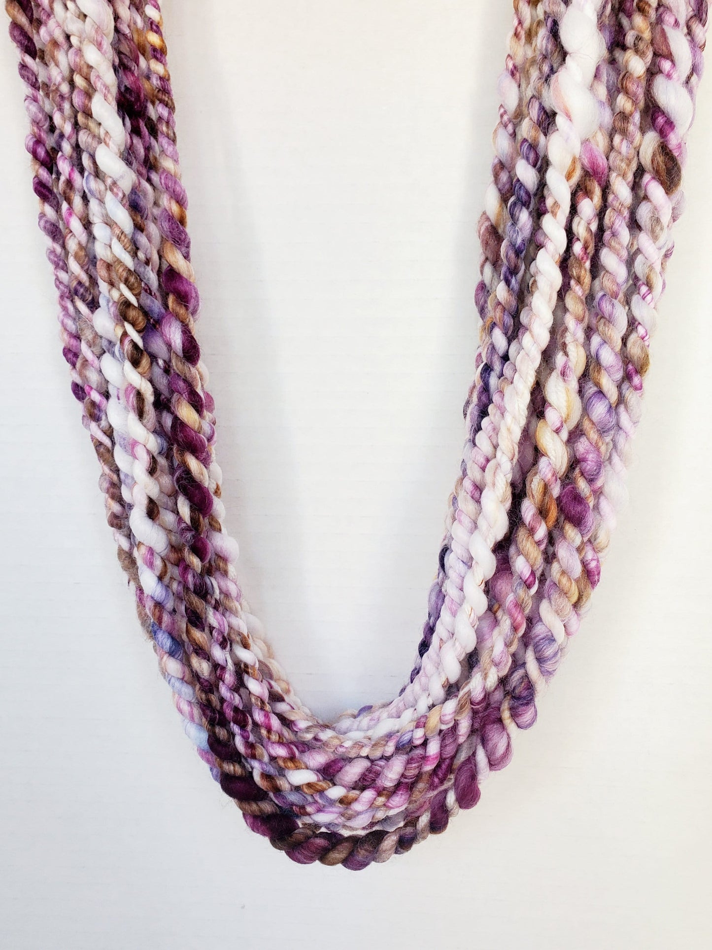 FIG faux cashmere 2-ply 6.5yrds, Handspun Art Yarn, Weaving and Fiber Arts, Scrap Yarn, Yarn