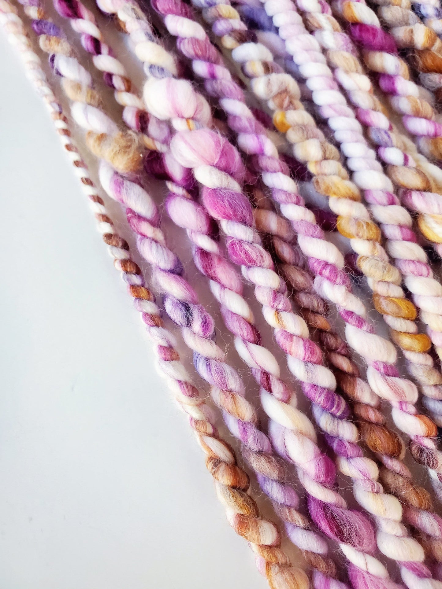 FIG faux cashmere 2-ply 6.5yrds, Handspun Art Yarn, Weaving and Fiber Arts, Scrap Yarn, Yarn