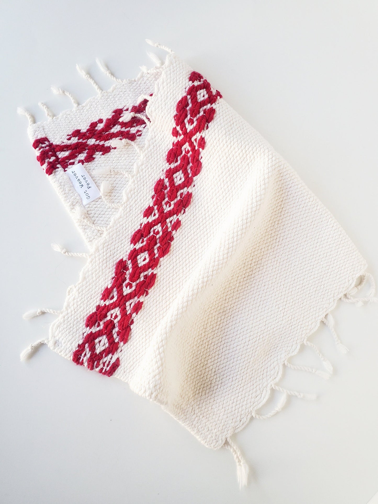 perfectly imperfect HANDWOVEN HAND TOWEL, Handspun Art Yarn, Weaving and Fiber Arts, Scrap Yarn, Yarn, woven towel rag
