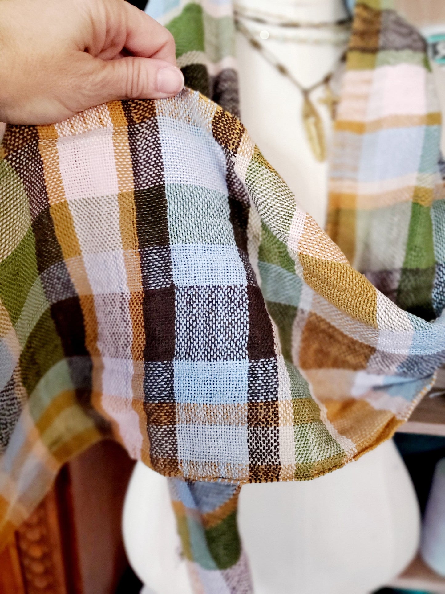 HANDWOVEN FALL SCARF, Weaving and Fiber Arts, Yarn, woven scarf