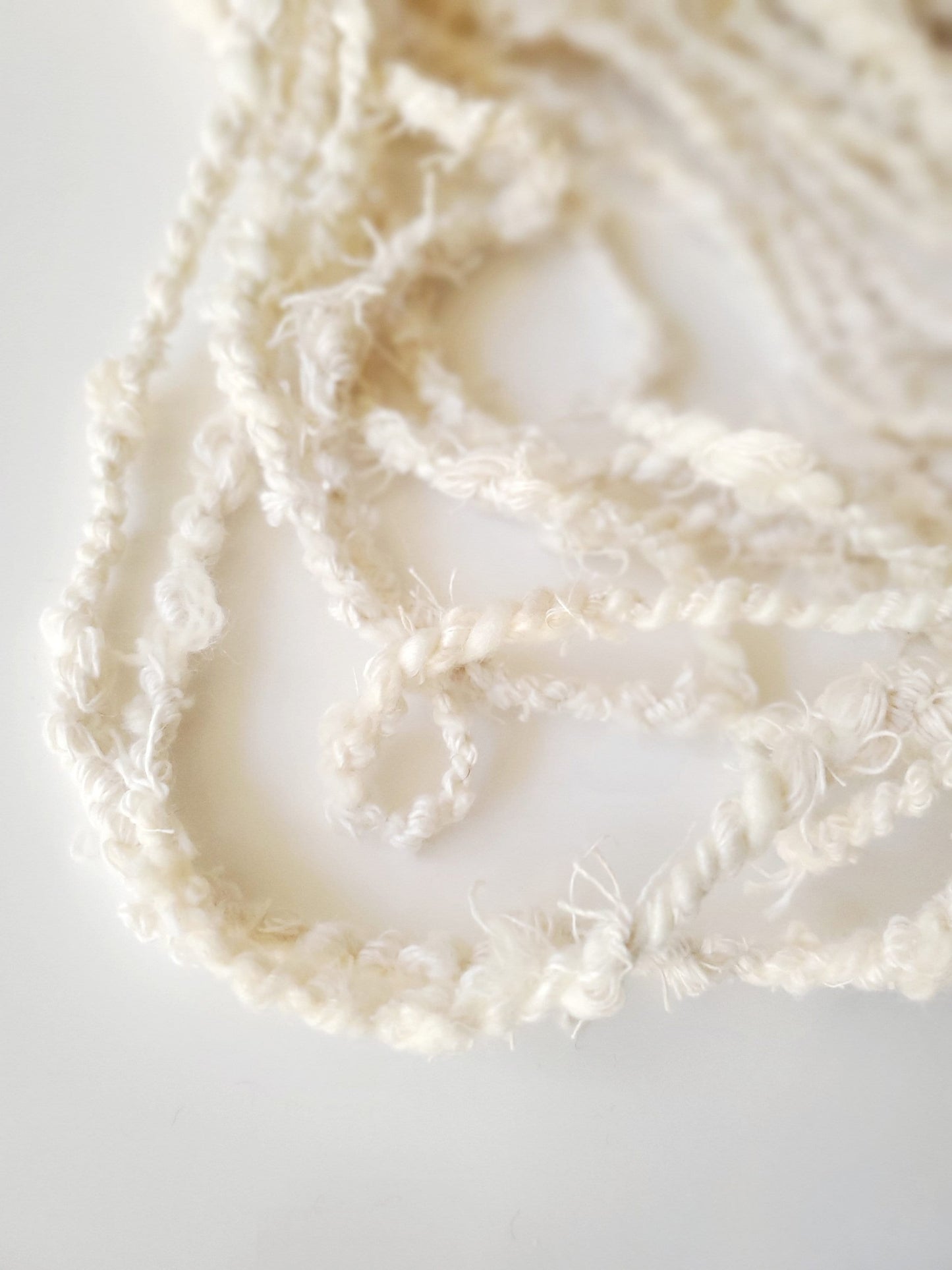 SCRAPPY NAT 8yrds, Handspun Art Yarn, Weaving and Fiber Arts, Scrap Yarn, Yarn