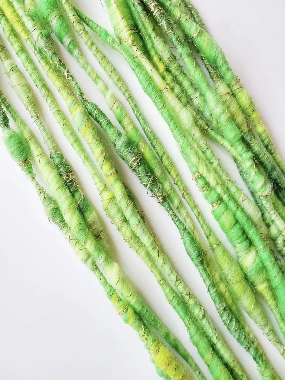 SLIME VIBES 7yrds, Handspun Art Yarn, Weaving and Fiber Arts, Scrap Yarn, Yarn