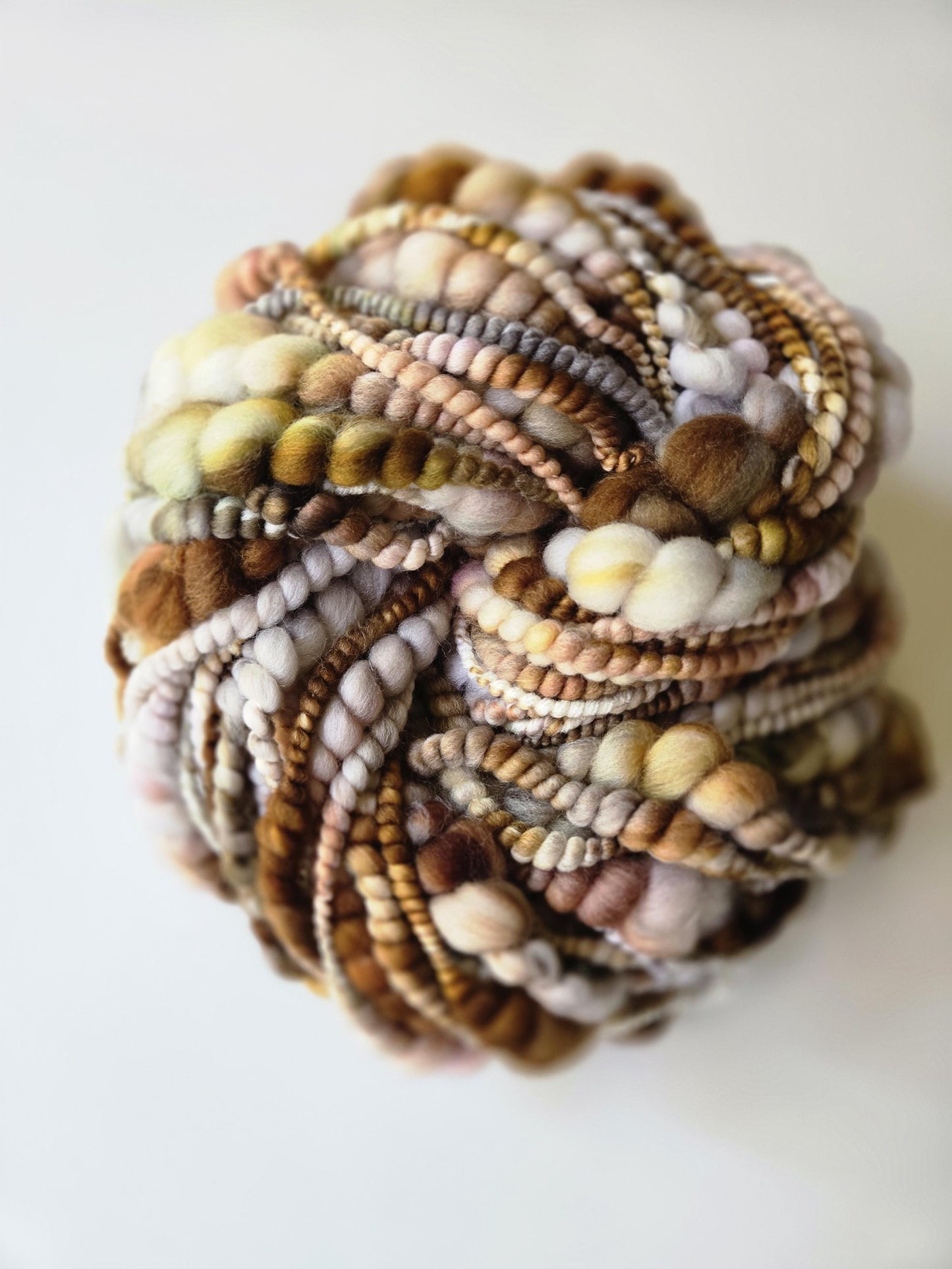 FALL BREAK 10yrds, Handspun Art Yarn, Weaving and Fiber Arts, Scrap Yarn, Yarn
