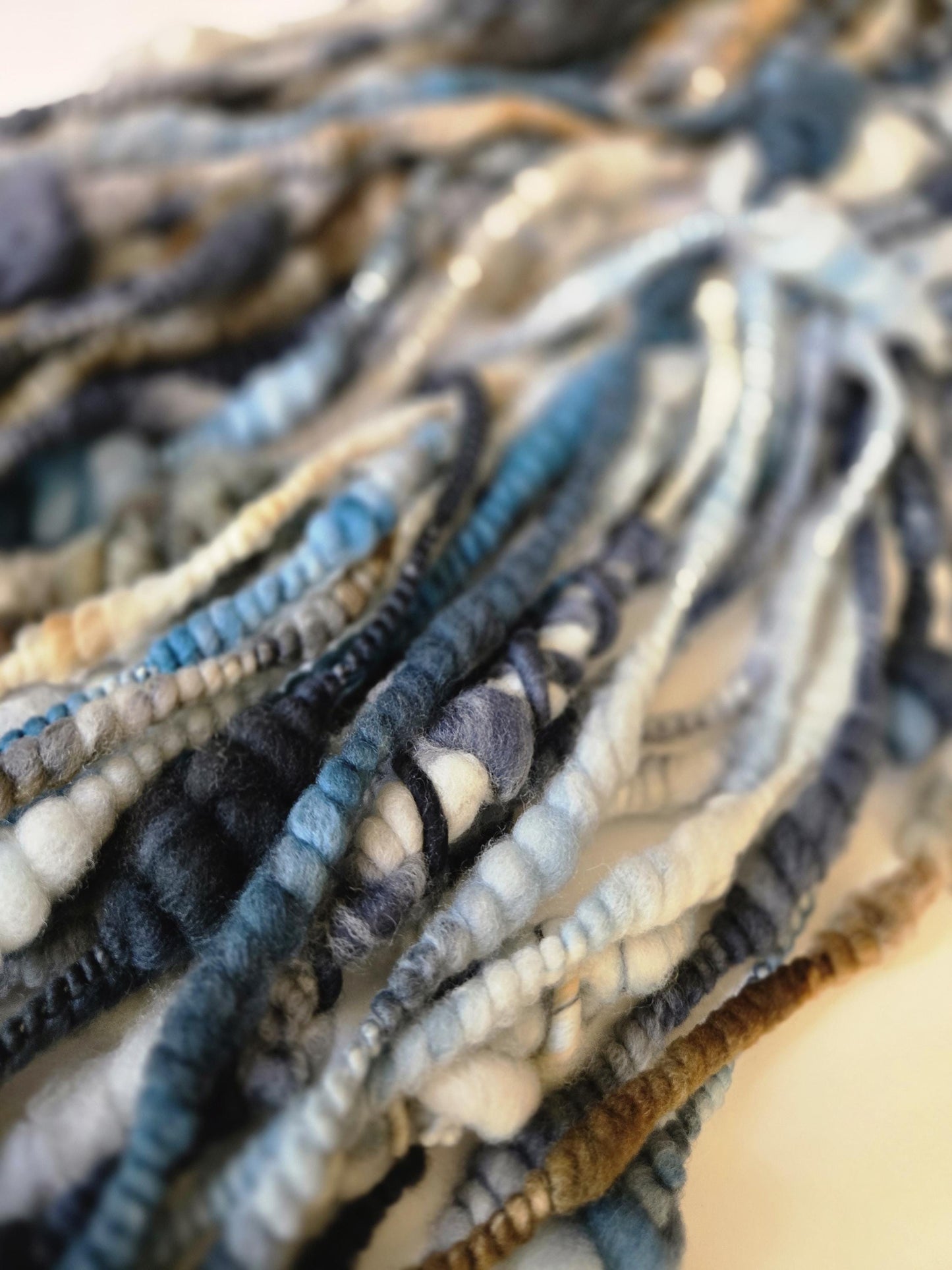 SWEET DREAMS 10yrds, Handspun Art Yarn, Weaving and Fiber Arts, Scrap Yarn, Yarn