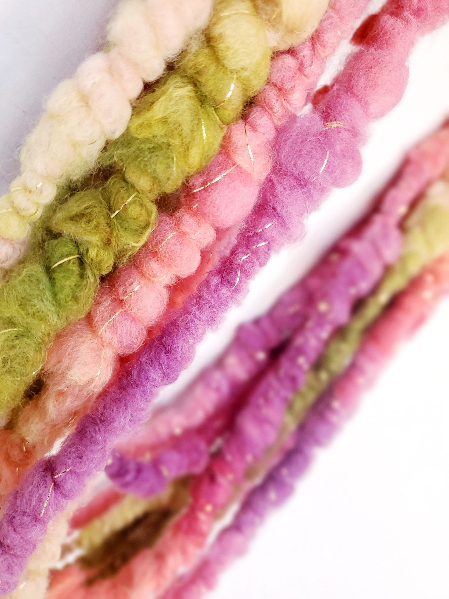 VERNA 4yrds, Handspun Art Yarn, Weaving and Fiber Arts, Scrap Yarn, Yarn