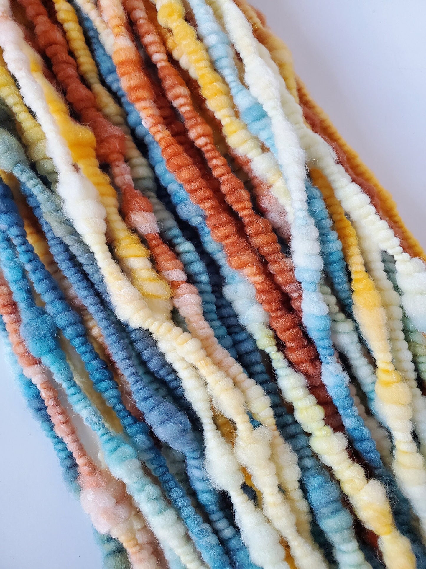 SAHARA 5yrds, Handspun Art Yarn, Weaving and Fiber Arts, Scrap Yarn, Yarn