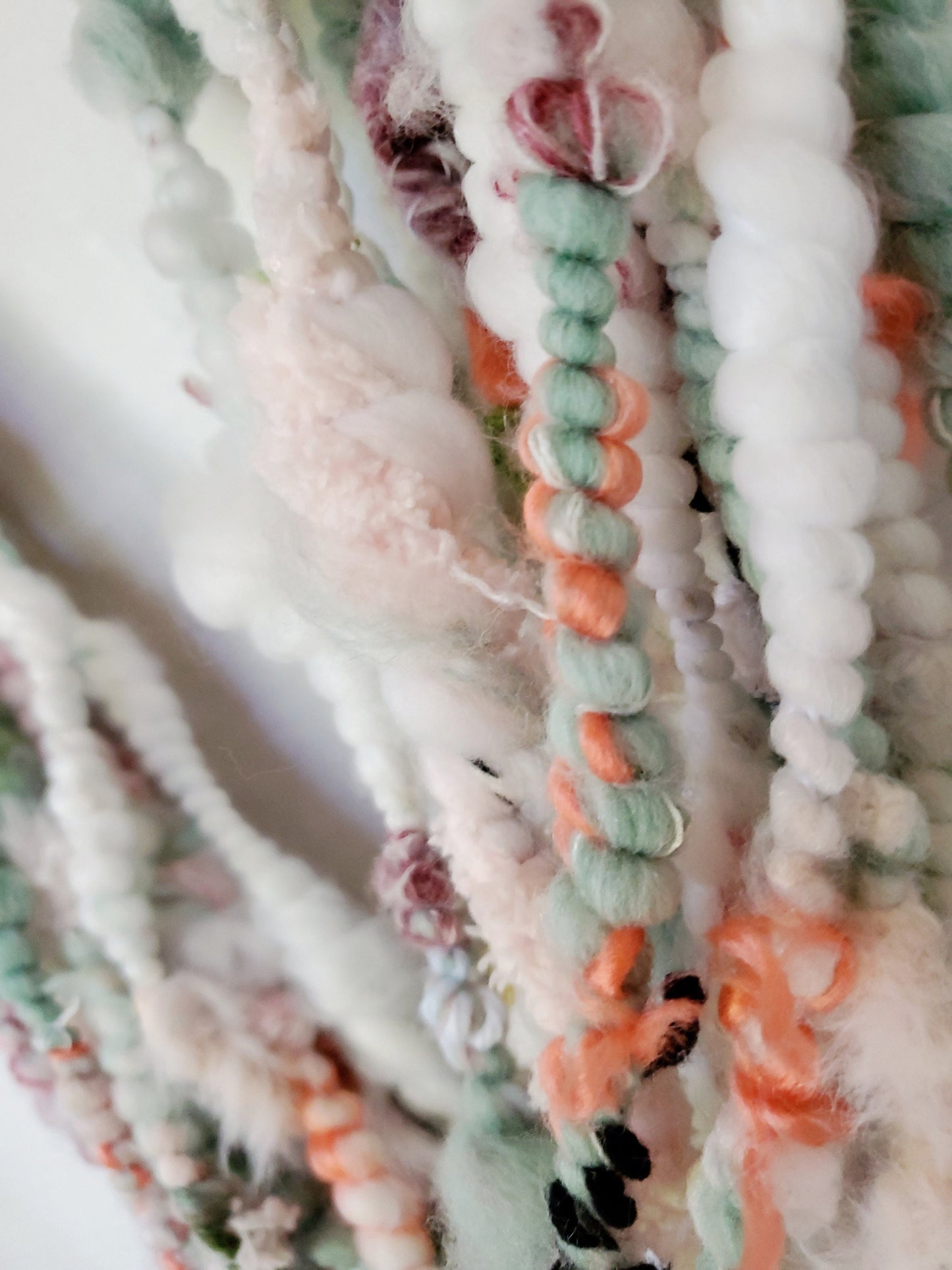 NATTIES SCRAPS 5yrds, Handspun Art Yarn, Weaving and Fiber Arts, Scrap Yarn, Yarn