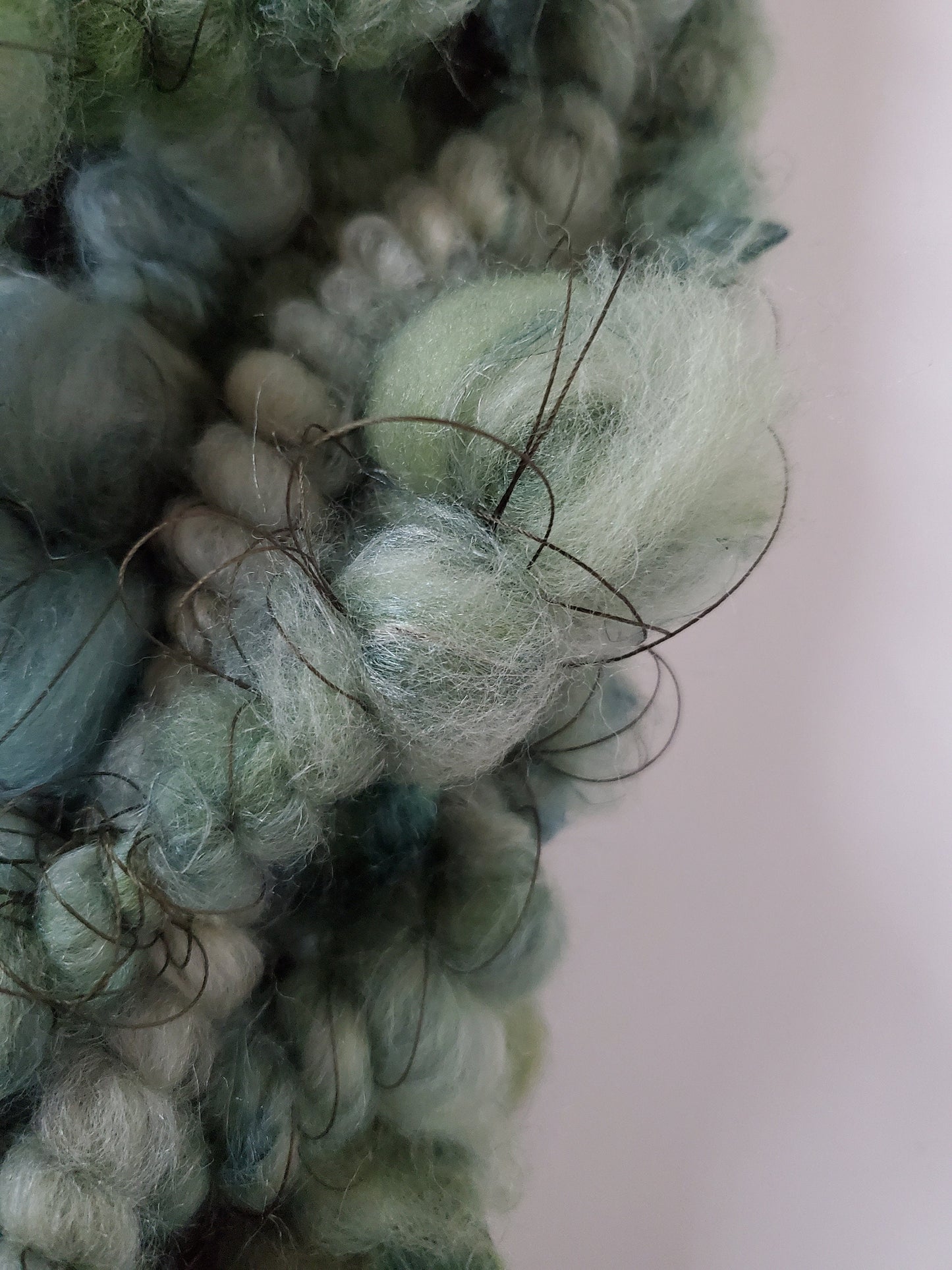FOREST 3yrds, Handspun Art Yarn, Weaving and Fiber Arts, Scrap Yarn, Yarn