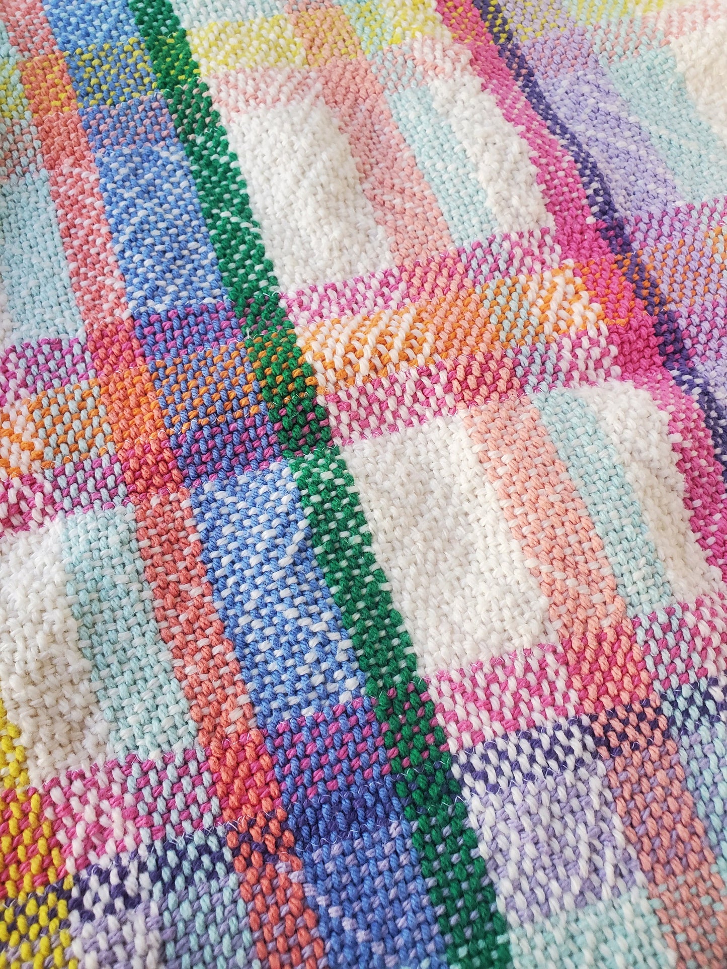 perfectly imperfect HANDWOVEN DISH TOWEL, Handspun Art Yarn, Weaving and Fiber Arts, Scrap Yarn, Yarn, woven towel rag