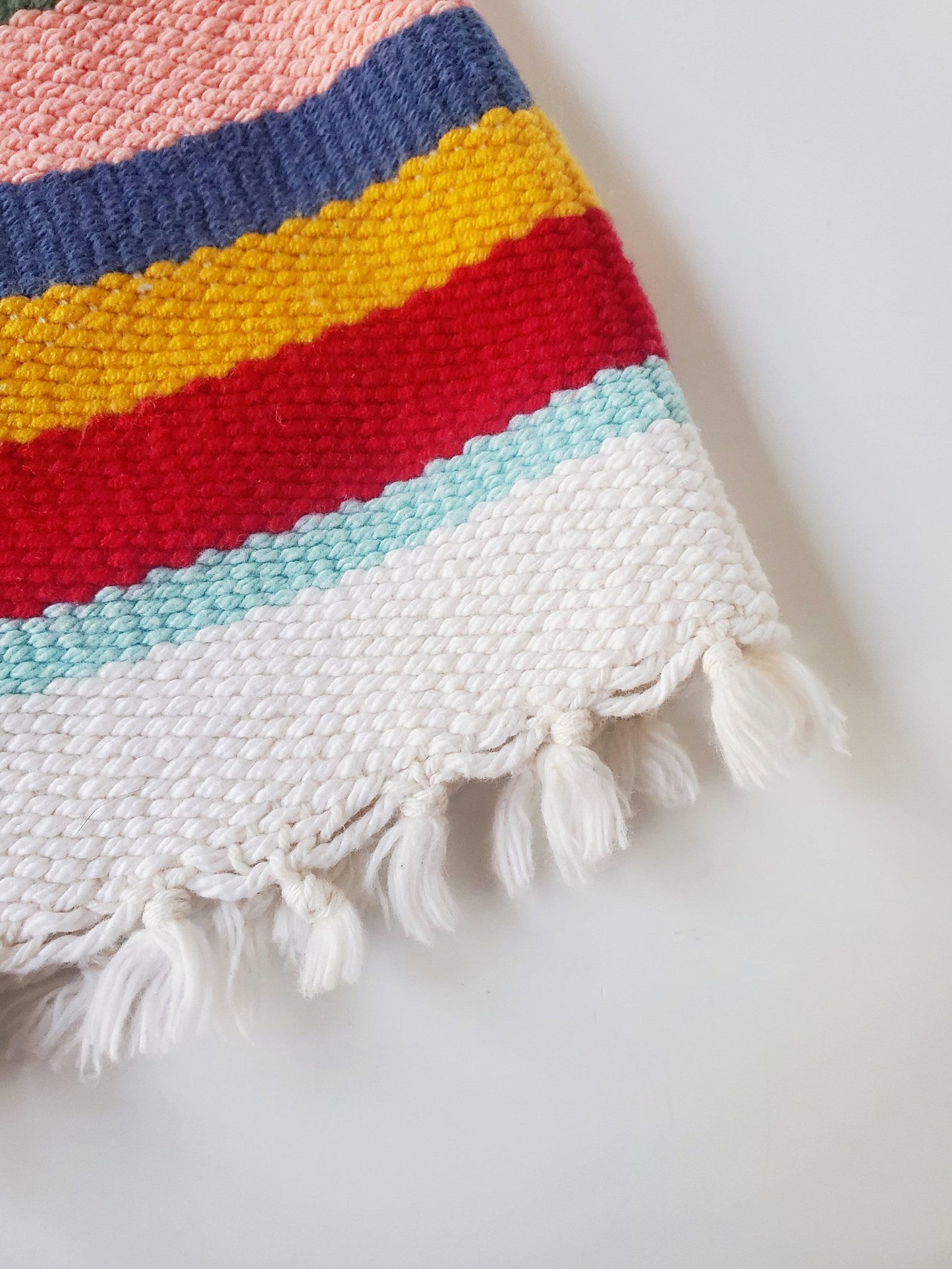 perfectly imperfect HANDWOVEN DISH TOWEL, Handspun Art Yarn, Weaving and Fiber Arts, Scrap Yarn, Yarn, woven towel rag