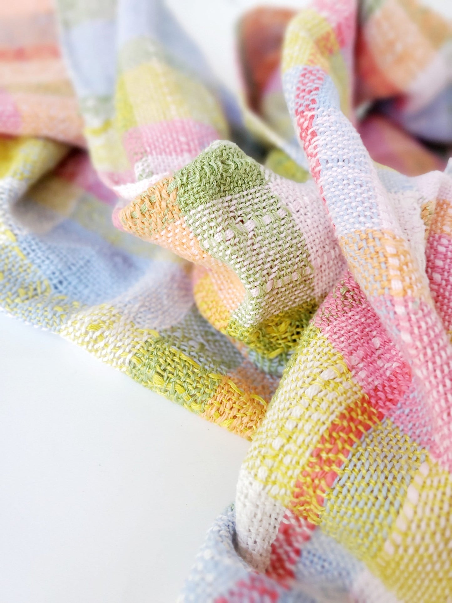 HANDWOVEN SCARF, Weaving and Fiber Arts, Yarn, woven scarf