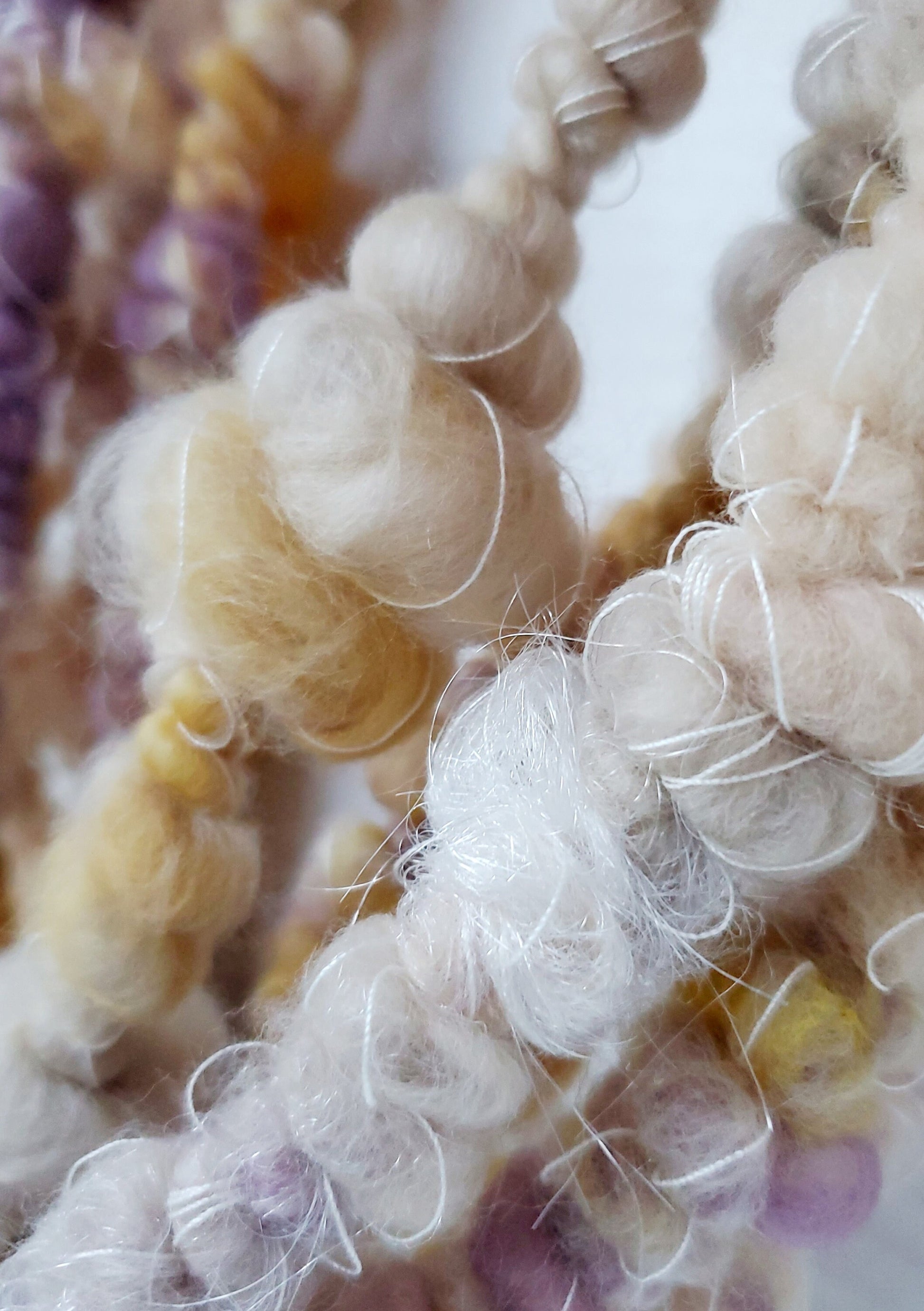 NEST 2.5yrds, Handspun Art Yarn, Weaving and Fiber Arts, Scrap Yarn, Yarn