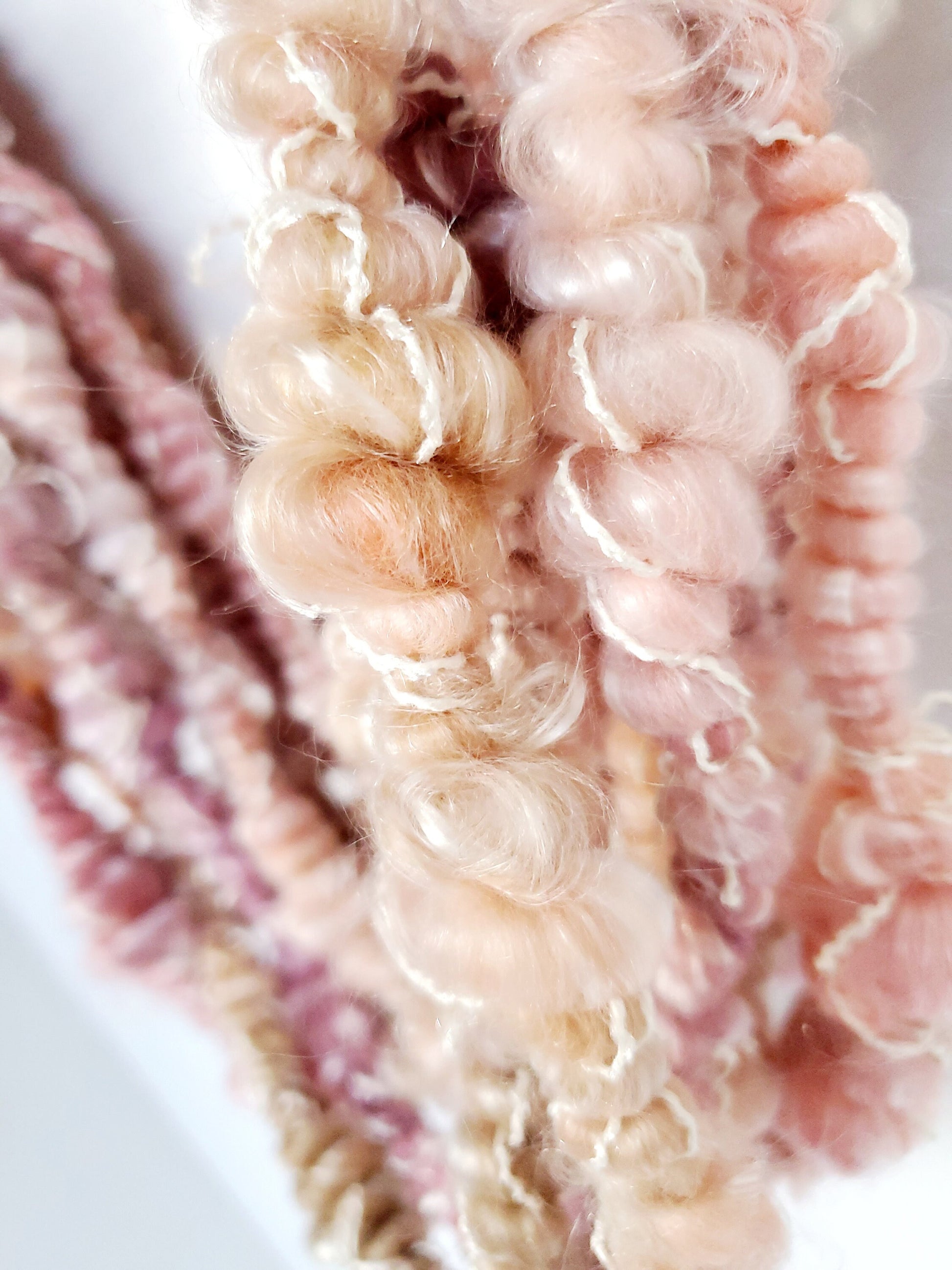 BYGONE 3.5yrds, Handspun Art Yarn, Weaving and Fiber Arts, Scrap Yarn, Yarn