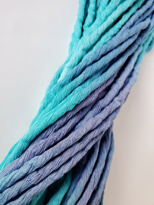 5mm MARINE cotton macrame string 10yrds, Handspun Art Yarn, Weaving and Fiber Arts, Scrap Yarn, Yarn, macramé, cotton string