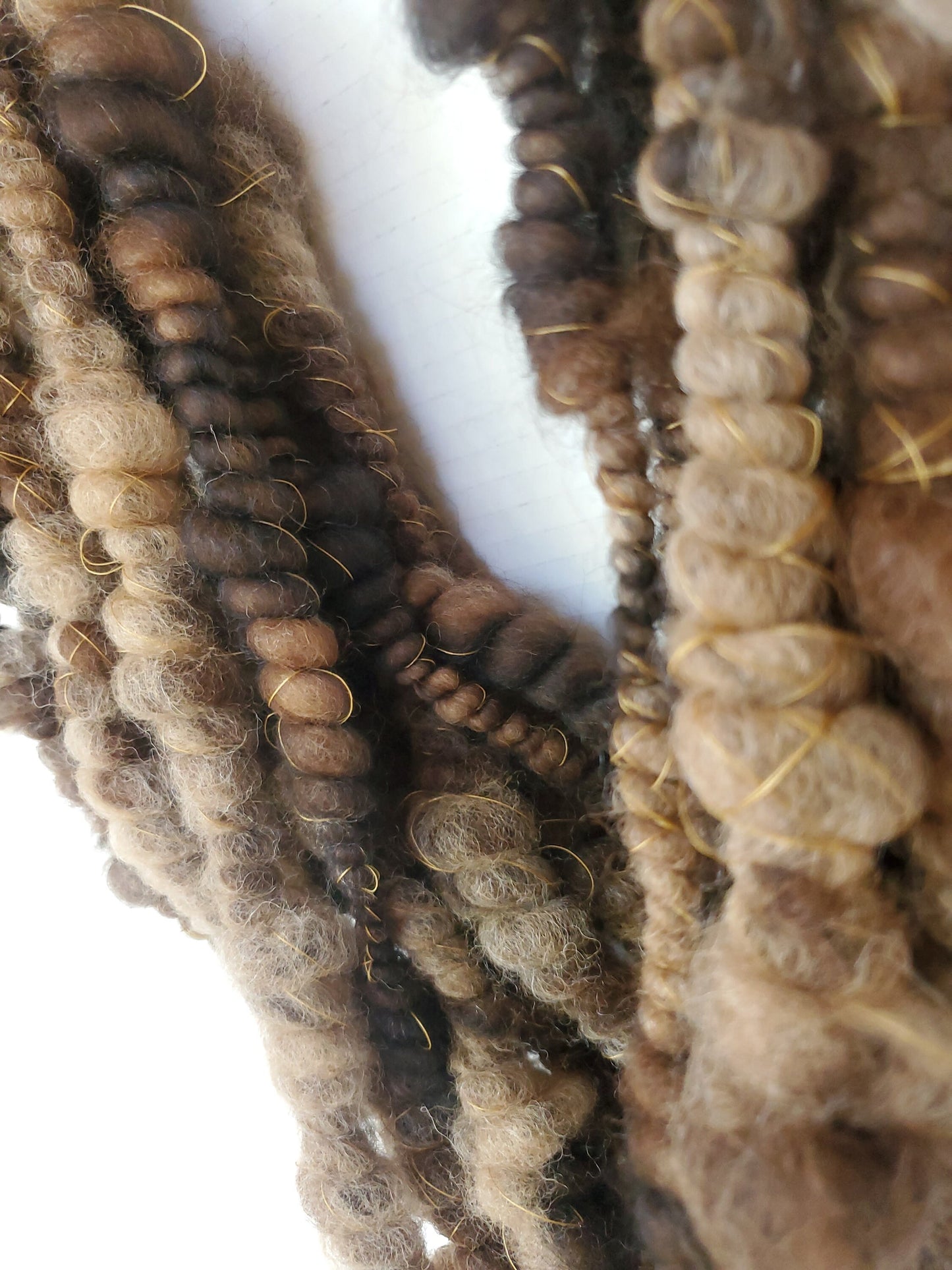 BURNT 4yrds, Handspun Art Yarn, Weaving and Fiber Arts, Scrap Yarn, Yarn
