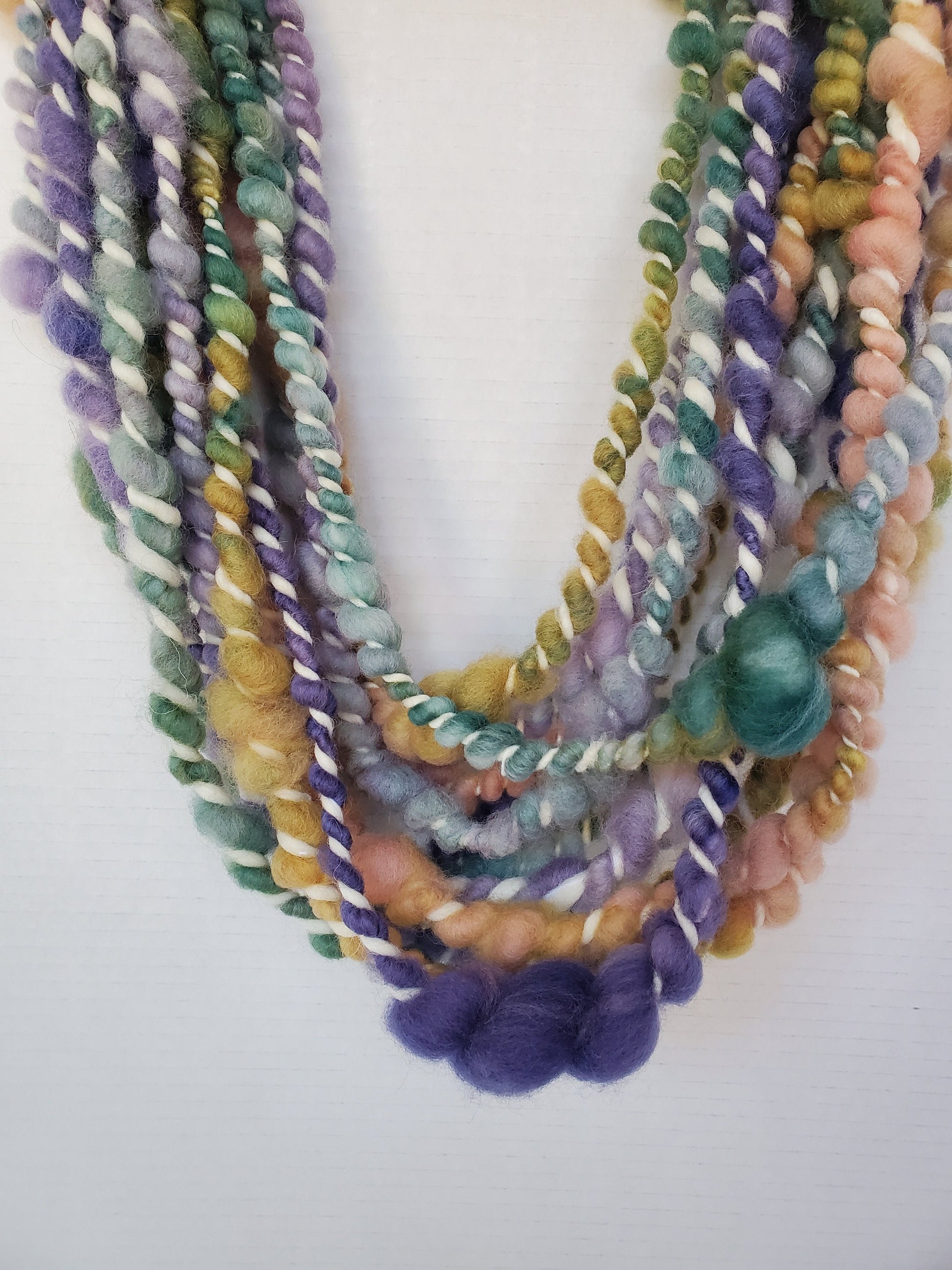 ZANY 4yrds, Handspun Art Yarn, Weaving and Fiber Arts, Scrap Yarn, Yarn