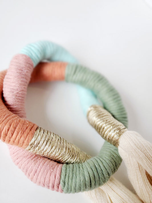 BRITTA, Wall tapestry, Macrame cotton cord, cotton string, boho, bohemian, decor