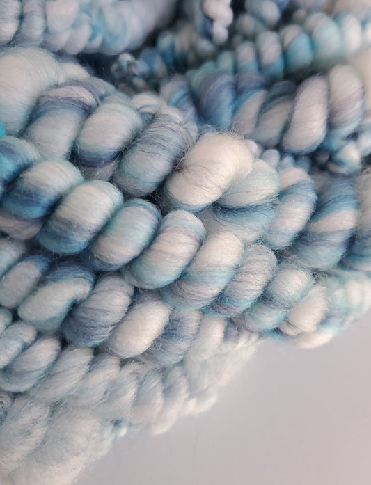 WAVES 4yrds, Handspun Art Yarn, Weaving and Fiber Arts, Scrap Yarn, Yarn