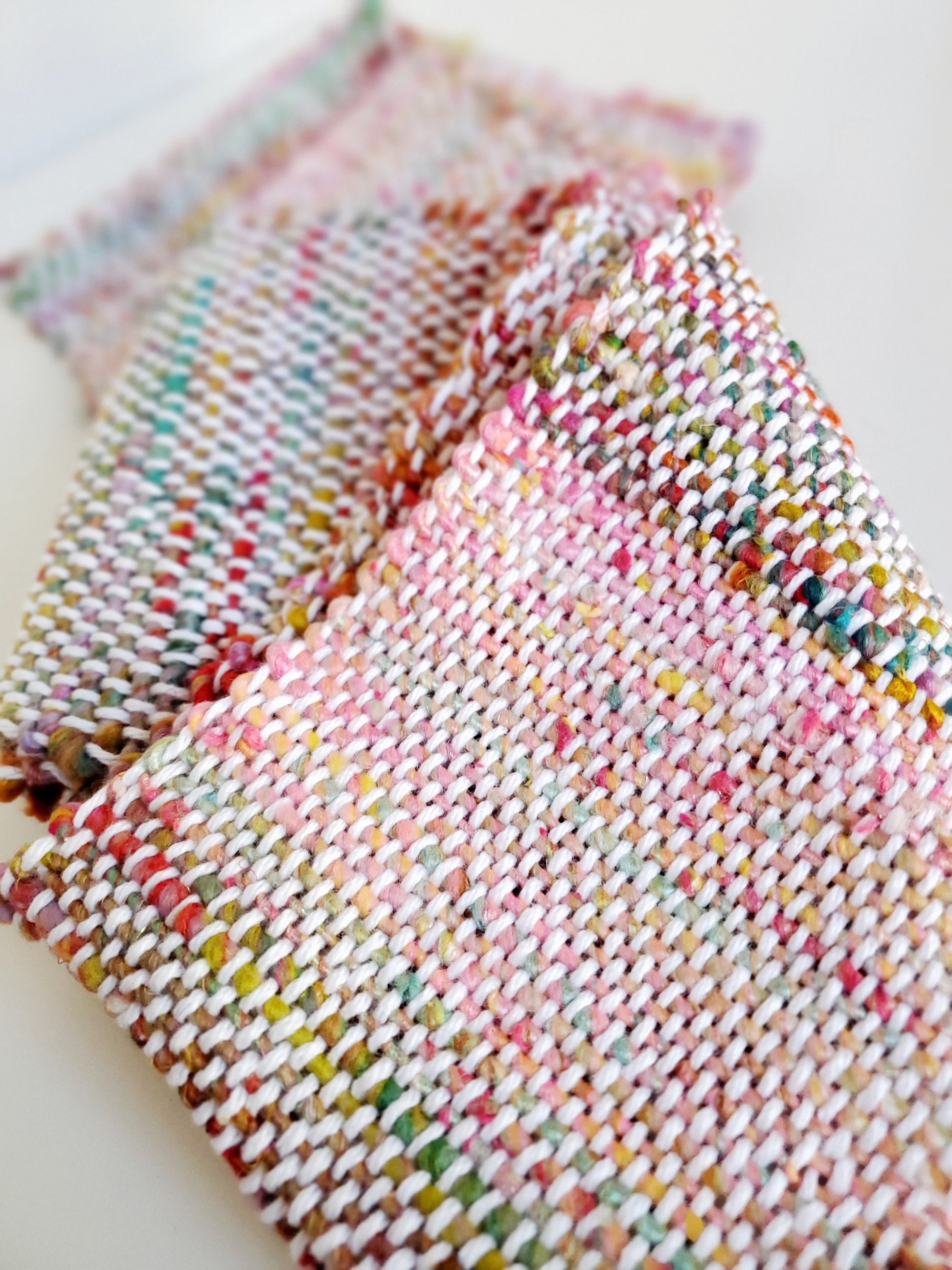 HANDSPUN SCARF, Handspun Art Yarn, Weaving and Fiber Arts, Scrap Yarn, Yarn, woven scarf