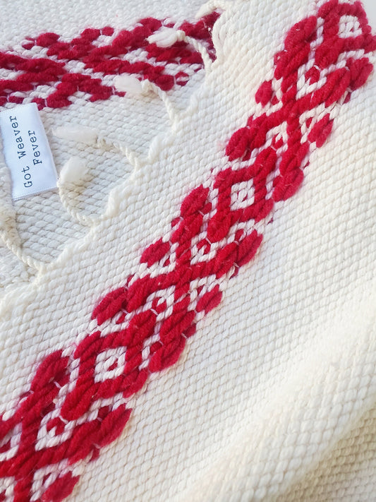 perfectly imperfect HANDWOVEN HAND TOWEL, Handspun Art Yarn, Weaving and Fiber Arts, Scrap Yarn, Yarn, woven towel rag