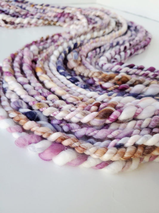 FIG faux cashmere 2-ply 6.5yrds, Handspun Art Yarn, Weaving and Fiber Arts, Scrap Yarn, Yarn