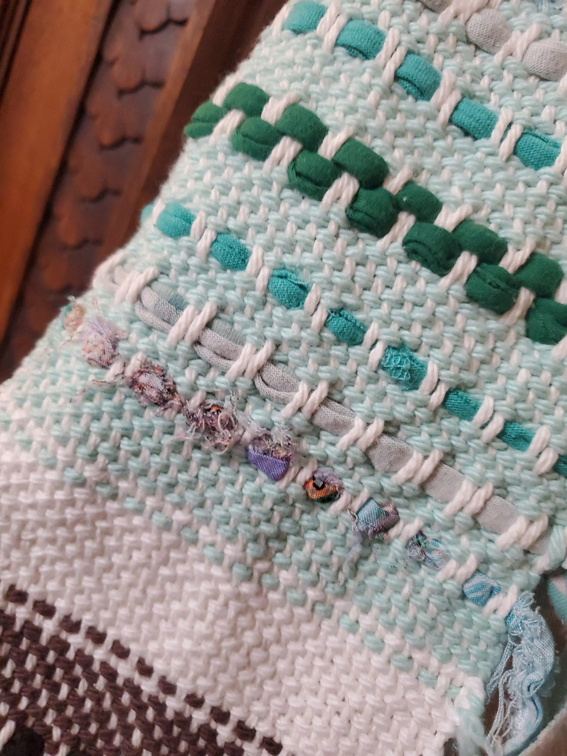 ALEXIS HANDWOVEN SCARF, Handspun Art Yarn, Weaving and Fiber Arts, Scrap Yarn, Yarn, woven scarf