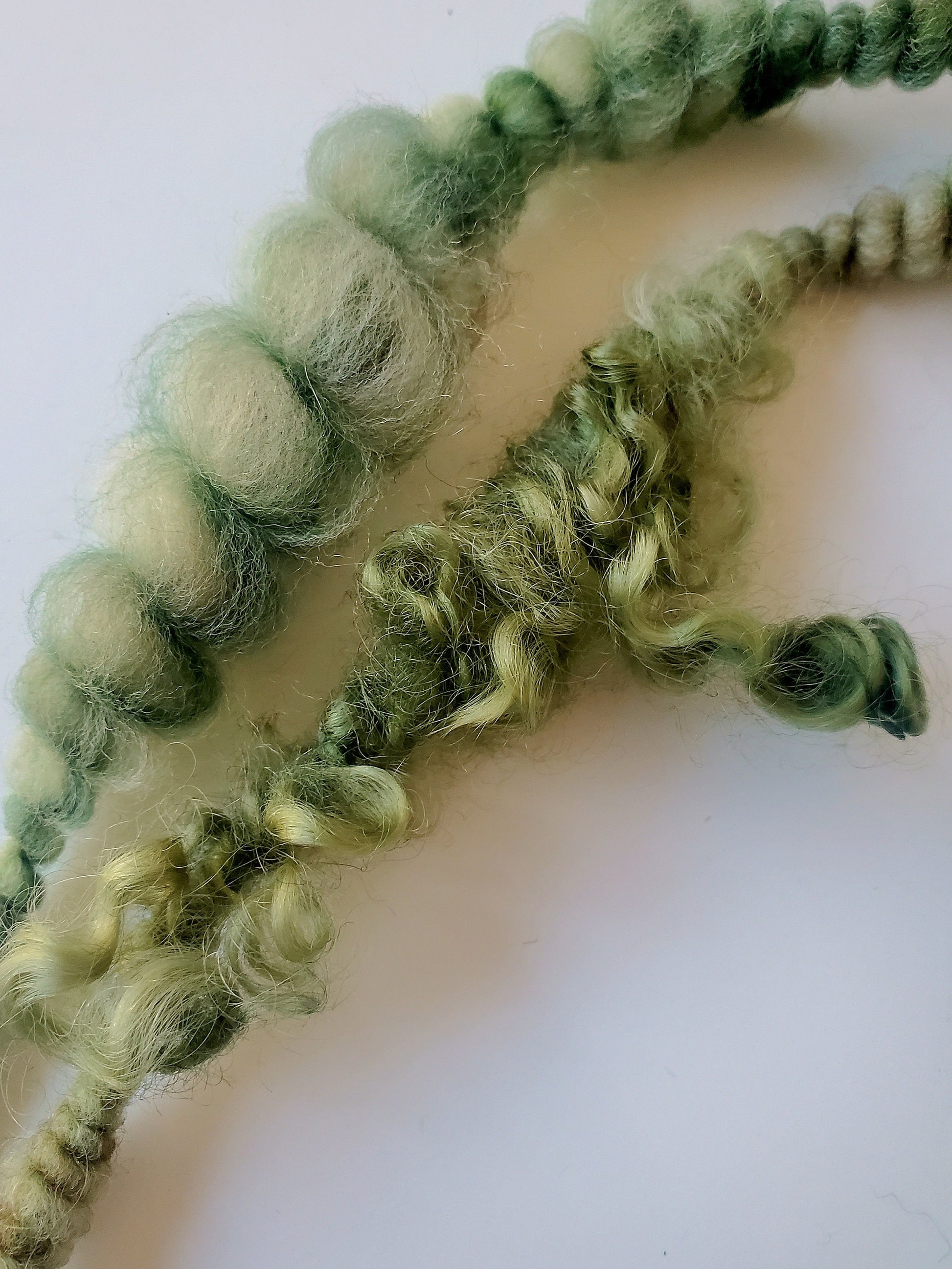 JUNGLE 5yrds, Handspun Art Yarn, Weaving and Fiber Arts, Scrap Yarn, Yarn