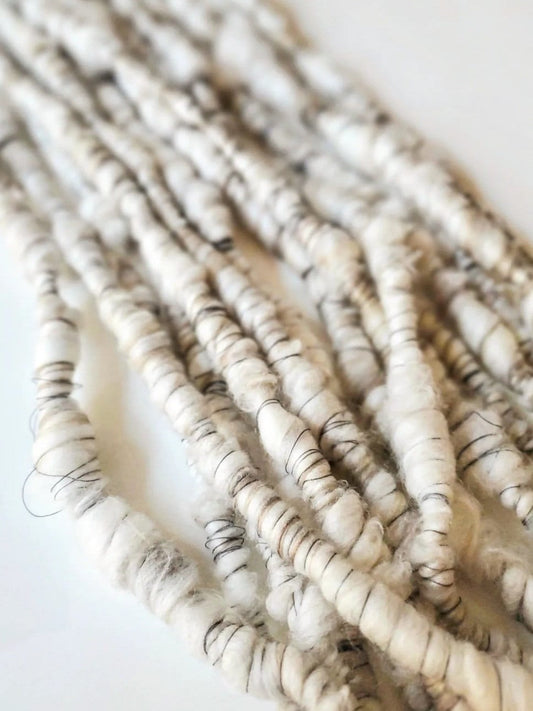 SANDY 3yrds, Handspun Art Yarn, Weaving and Fiber Arts, Scrap Yarn, Yarn