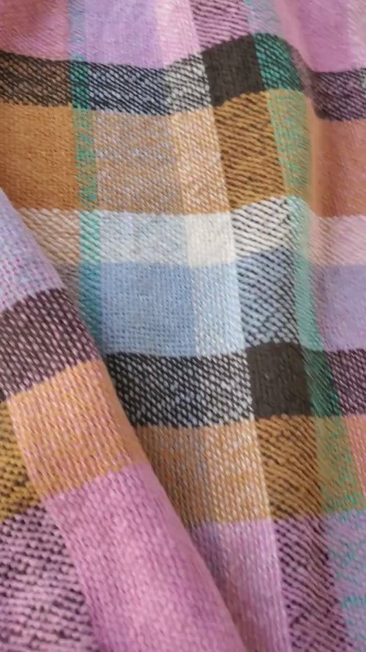 HANDWOVEN SCARF, Weaving and Fiber Arts, Yarn, woven scarf