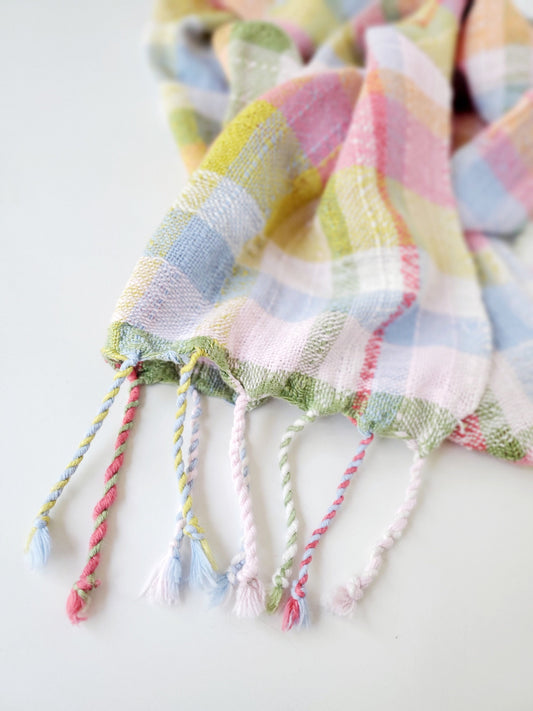 HANDWOVEN SCARF, Weaving and Fiber Arts, Yarn, woven scarf